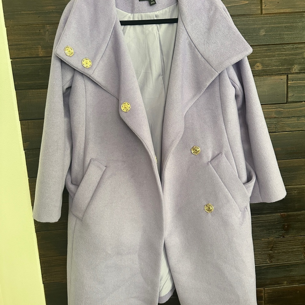 Ann Taylor Purple and Gold Trench Coat